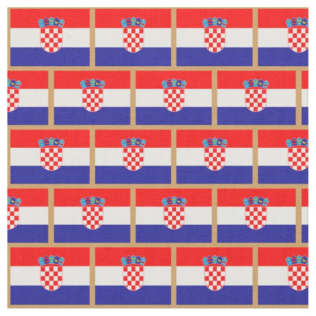 Tissu Croate Flag & Croatia fashion Fabric /sports (Fermer)