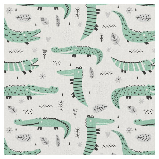 Tissu Crocodile amical (Fermer)