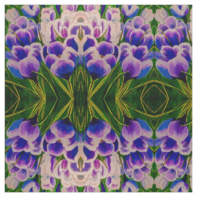 Tissu Crocus pourpre (Échantillon)