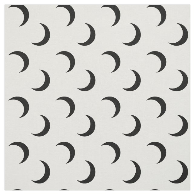 Tissu Croissant élégant Motif de lune (Échantillon)