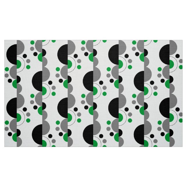 Tissu Croissants Abstraits 01 - Vert herbe (Fat Quarter)
