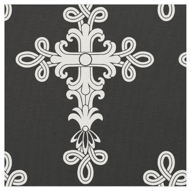 Tissu croix chrétienne (Fermer)