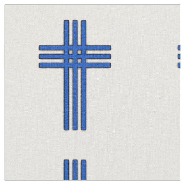 Tissu Croix chrétienne (Fermer)