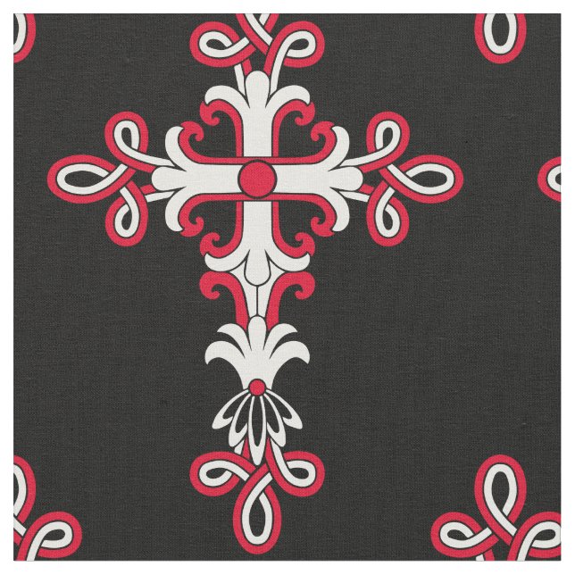Tissu Croix chrétienne (Fermer)