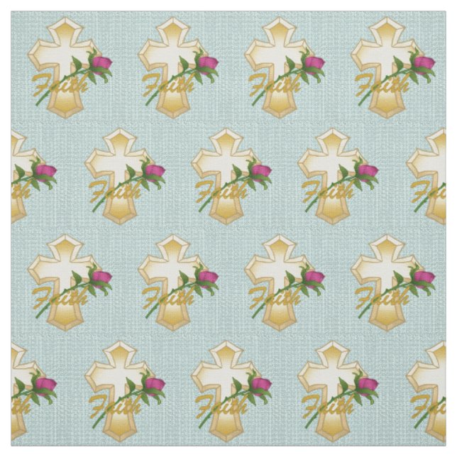 Tissu Croix Chrétienne de Foi (Échantillon)