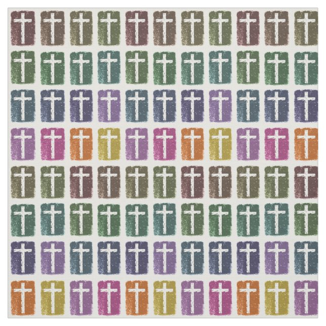 Tissu Croix d'arc-en-ciel (Échantillon)