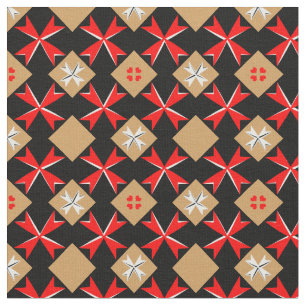 Tissu Croix de Malte et Drapeau maltais Tissu/mode tenda
