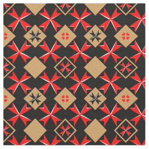 Tissu Croix de Malte et Drapeau maltais Tissu/mode tenda