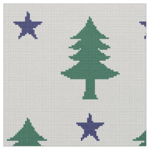 Tissu Croix du Drapeau du Maine 1901