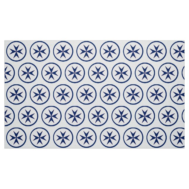 Tissu Croix octogonale BLUE CORSAIR STYLE (Fat Quarter)