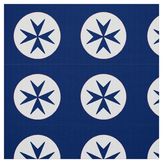 Tissu Croix octogonale BLUE CORSAIR STYLE (Échantillon)