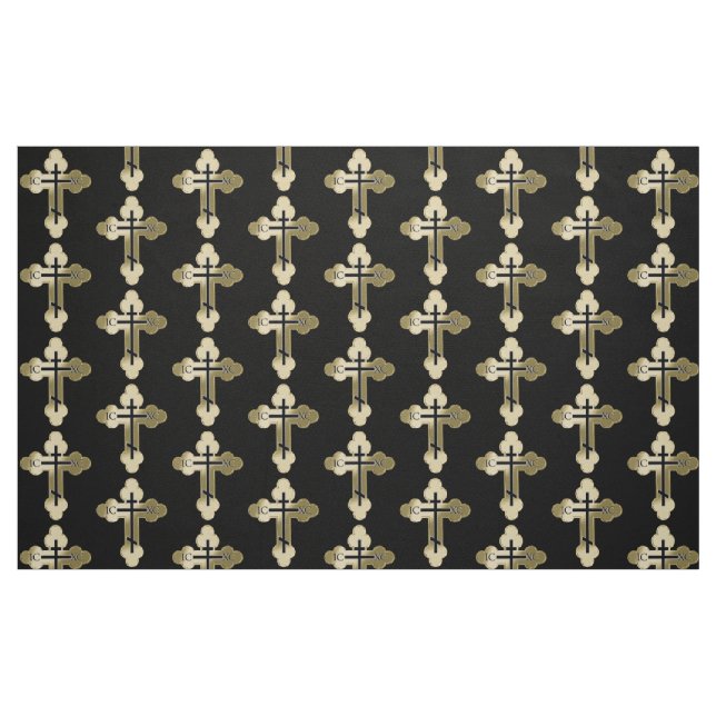 Tissu Croix orthodoxe chrétienne (Fat Quarter)