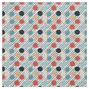 Tissu Croquis Pois des bandes diagonales