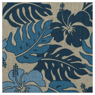 Tissu Cru hawaïen de ketmie de baie de Huakini floral