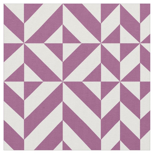 Tissu Cube Déco géométrique violet chaud (Fermer)