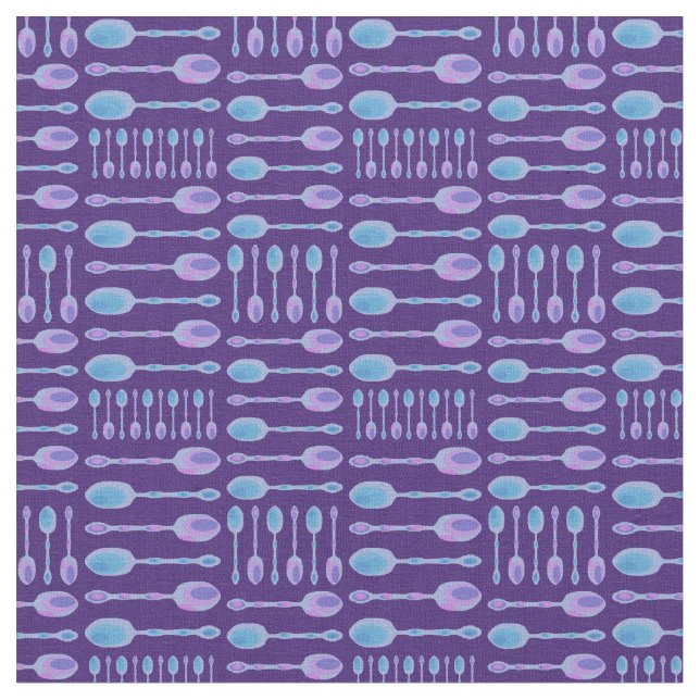 Tissu Cuillères d'art uniques ! (Violet) (Fermer)