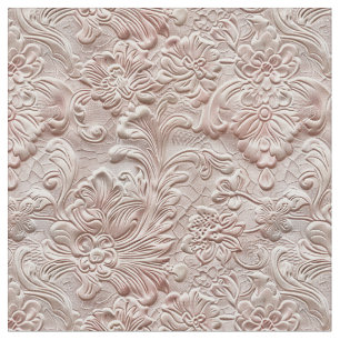 Tissu Cuir rustique rose rousse