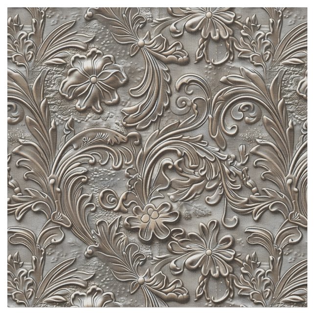 Tissu Cuir travaillé taupe rustique (Fermer)
