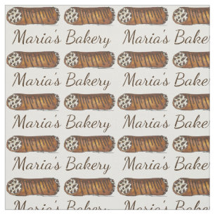 Tissu Cuisine italienne personnalisée Boulangerie Cannol