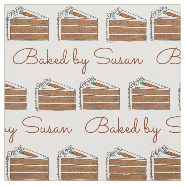 Tissu Cuisiné Par Cuisson À Tranches De Gâteau À Carotte (Échantillon)