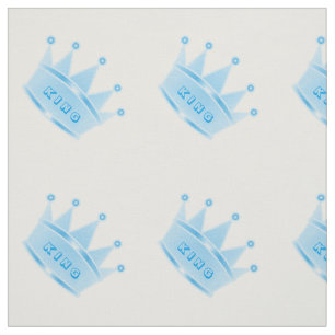 Tissu Cuisine Parties scintillant Bébé Bleu Roi Couron
