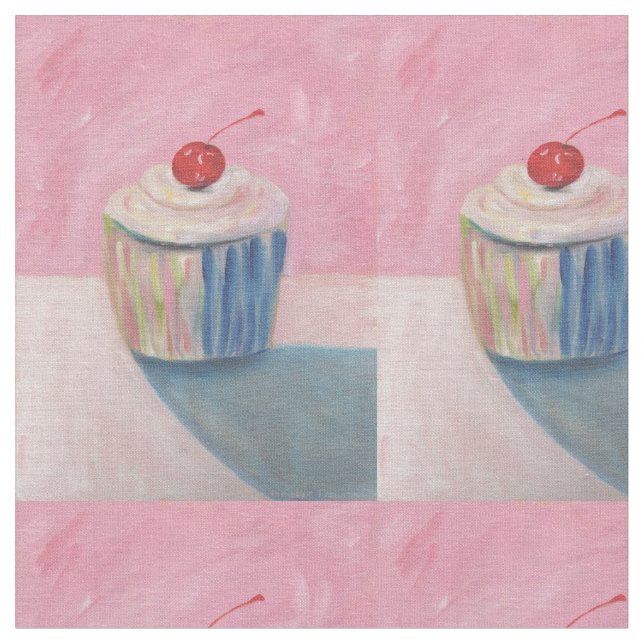 Tissu Cupcake Art Designer Fabric - Linge de couture et  (Fermer)