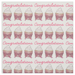 Tissu Cupcake Félicitations Baby Fête des mariées Cake