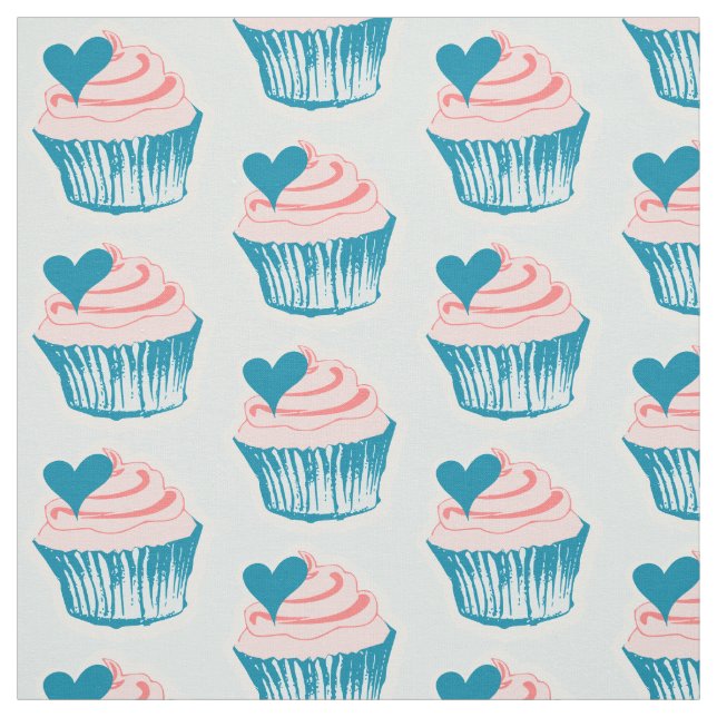 Tissu Cupcake Love (Échantillon)
