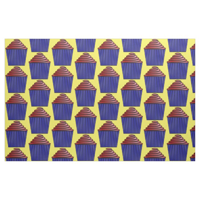 Tissu Cupcake par Kenneth Yoncich (Fat Quarter)