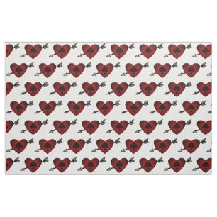 Tissu Cupidon Coeur Noir Spade Thunder_Cove