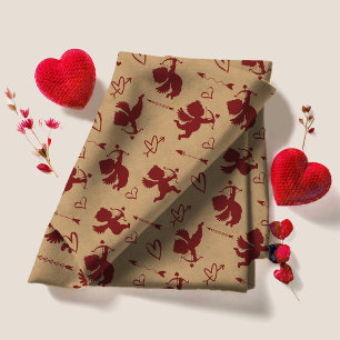 Tissu Cupids Arrows and Hearts