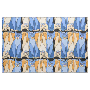Tissu curieux de minous (Lori Corbett)