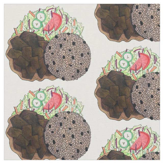 Tissu Curry Chèvre Riz et pois Jamaïcain Caraïbes Nourri (Fermer)