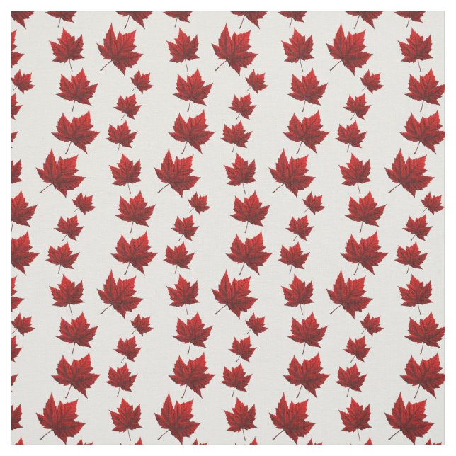 Tissu customisé par tissu de drapeau du Canada de (Échantillon)