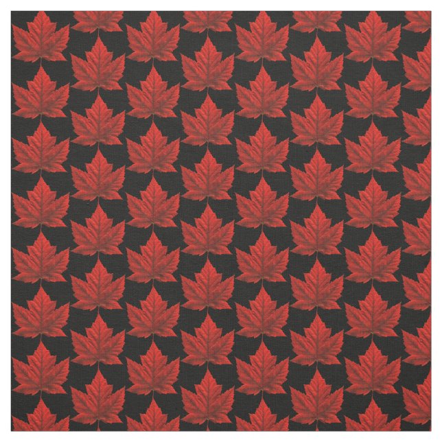 Tissu customisé par tissu de drapeau du Canada de (Échantillon)