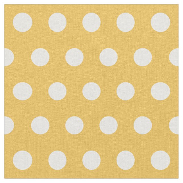 Tissu Customiser vos propres pois motif en jaune (Fermer)