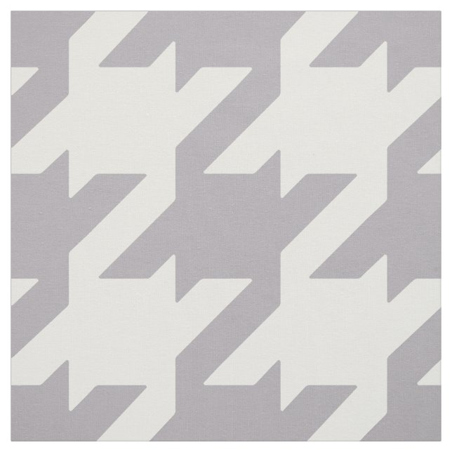 Tissu Customisez votre propre houndstooth gris gras (Échantillon)