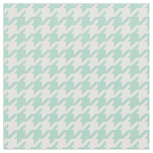 Tissu Customisez votre propre motif de fond blanc menthe
