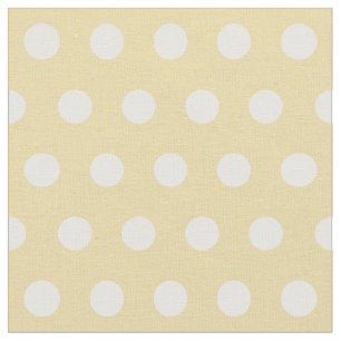 Tissu Customisez votre propre motif pois en jaune