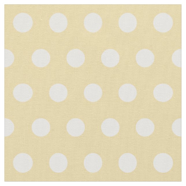 Tissu Customisez votre propre motif pois en jaune (Fermer)