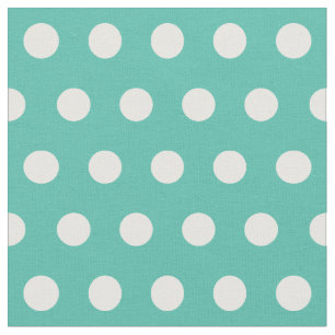 Tissu Customisez votre propre motif pois en vert
