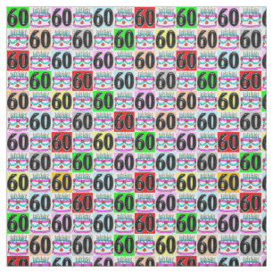 TISSU CUT ET COLORÉ 60ÈME GÂTEAU D'ANNIVERSAIRE