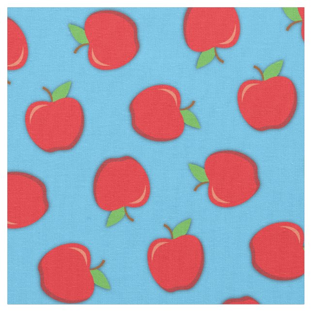 Tissu Cute Apples Fournitures scolaires Professeur (Fermer)
