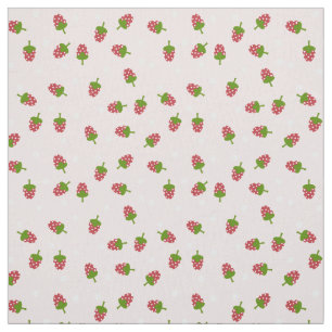 Tissu Cute aux fraises roses Motif Kawaii Girl