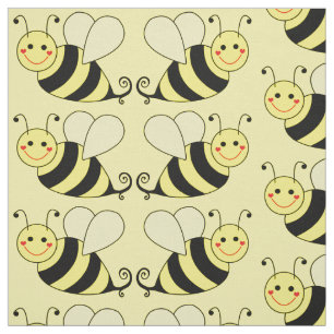 Tissu Cute Bumble Bee Motif v3