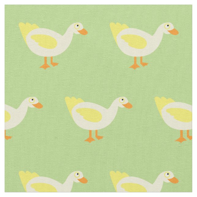 Tissu Cute Canard Enfant Bébé Nourriture Pale Vert (Fermer)