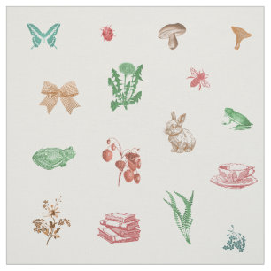 Tissu Cute Cottagecore rose Vintage Motif esthétique
