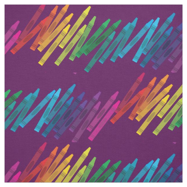 Tissu Cute Crayons Kids Art School Fournitures (Échantillon)