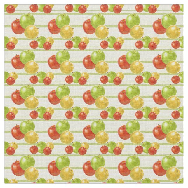 Tissu Cute cuisine pomme motif matériau de décoration fr (Fermer)