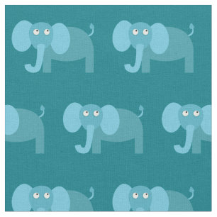Tissu Cute Elephant Enfant Nourriture bébé Turquoise